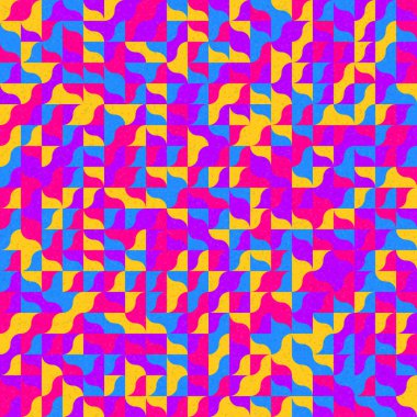 Soyut Geometrik Desen üretken hesaplama sanatı çizimi 