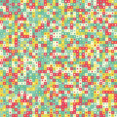 Soyut Geometrik Desen üretken hesaplama sanatı çizimi 