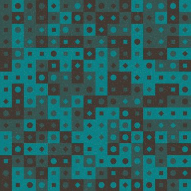 Soyut Geometrik Desen üretken hesaplama sanatı çizimi 