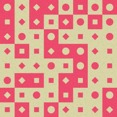 Soyut Geometrik Desen üretken hesaplama sanatı çizimi 