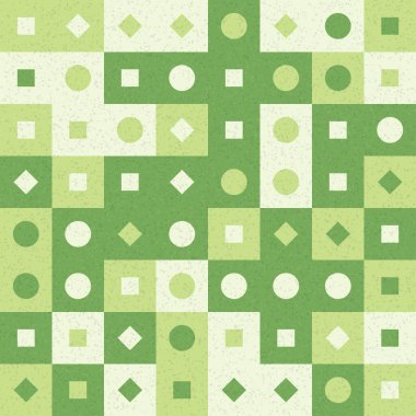 Soyut Geometrik Desen üretken hesaplama sanatı çizimi 