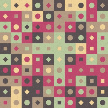 Üretken hesaplama sanatıyla soyut geometrik desen