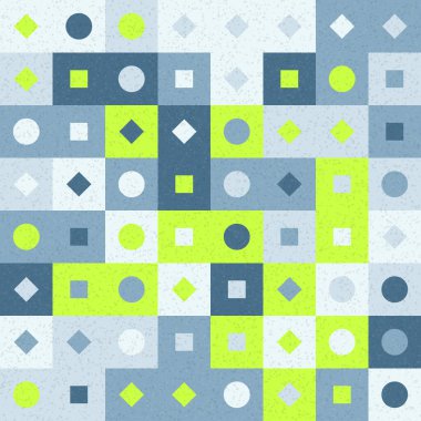 Üretken hesaplama sanatıyla soyut geometrik desen