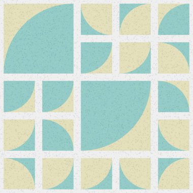 Soyut mozaik geometrik desen üretken hesaplama sanatı çizimi