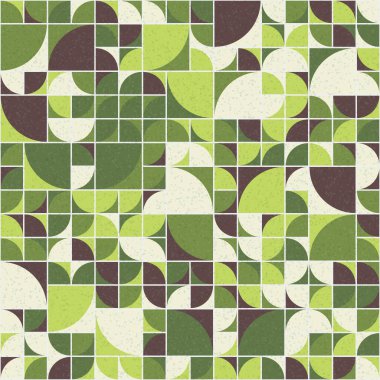 Soyut mozaik geometrik desen üretken hesaplama sanatı çizimi