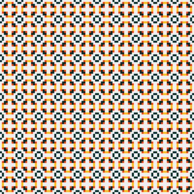 Soyut çapraz örüntü üretken hesaplama sanatı, vektör illüstrasyonu