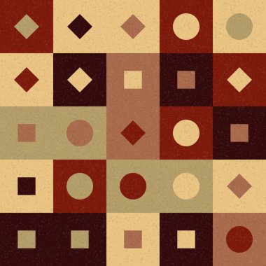 Üretken hesaplama sanatıyla soyut geometrik desen 