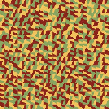 Üretken hesaplama sanatıyla soyut geometrik desen 