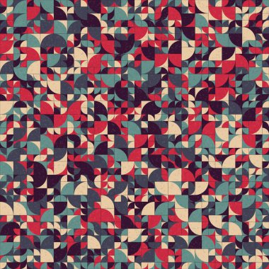 Soyut Geometrik Desen üretken hesaplama sanatı çizimi