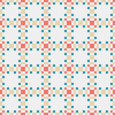 Soyut çapraz örüntü üretken hesaplama sanatı, vektör illüstrasyonu