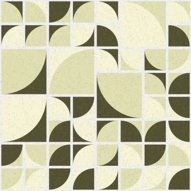 Soyut mozaik geometrik desen üretken hesaplama sanatı çizimi