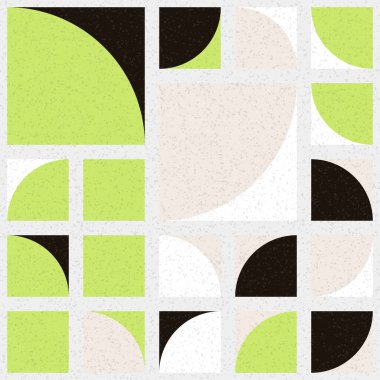 Soyut mozaik geometrik desen üretken hesaplama sanatı çizimi