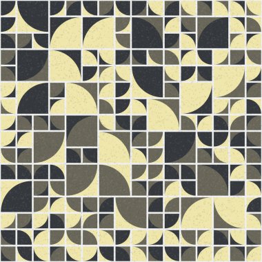 Soyut mozaik geometrik desen üretken hesaplama sanatı çizimi