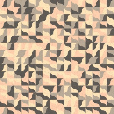 Üretken hesaplama sanatıyla soyut geometrik desen 