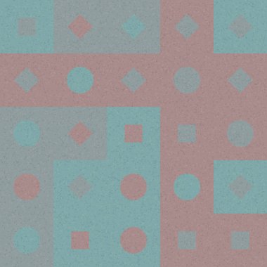 Üretken hesaplama sanatıyla soyut geometrik desen 