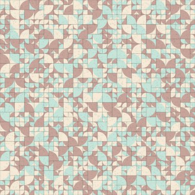 Soyut mozaik geometrik desen üretken hesaplama sanatı çizimi