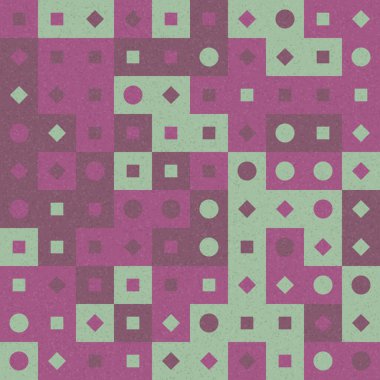 Üretken hesaplama sanatıyla soyut geometrik desen