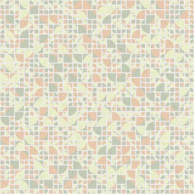 Soyut mozaik geometrik desen üretken hesaplama sanatı çizimi