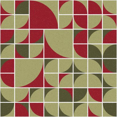 Soyut mozaik geometrik desen üretken hesaplama sanatı çizimi