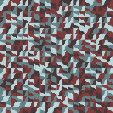 Üretken hesaplama sanatıyla soyut geometrik desen 