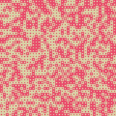 Üretken hesaplama sanatıyla soyut geometrik desen 