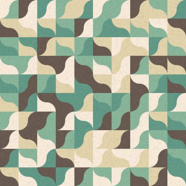 Üretken hesaplama sanatıyla soyut geometrik desen 