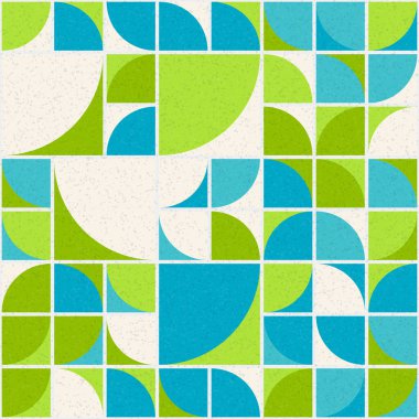 Soyut mozaik geometrik desen üretken hesaplama sanatı çizimi