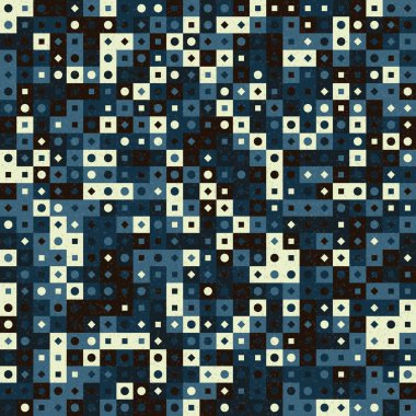 Üretken hesaplama sanatıyla soyut geometrik desen