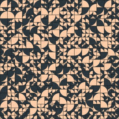 Soyut mozaik geometrik desen üretken hesaplama sanatı çizimi