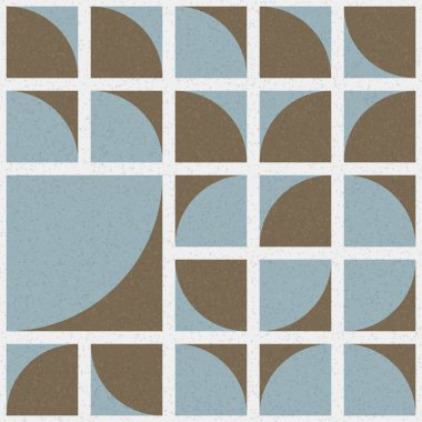 Soyut mozaik geometrik desen üretken hesaplama sanatı çizimi