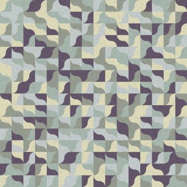 Üretken hesaplama sanatıyla soyut geometrik desen 