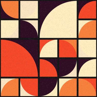 Soyut mozaik geometrik desen üretken hesaplama sanatı çizimi