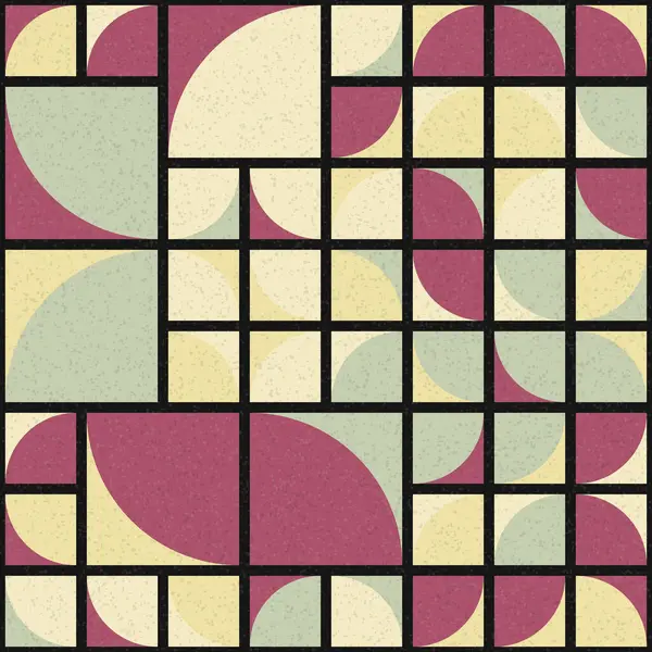 Soyut mozaik geometrik desen üretken hesaplama sanatı çizimi