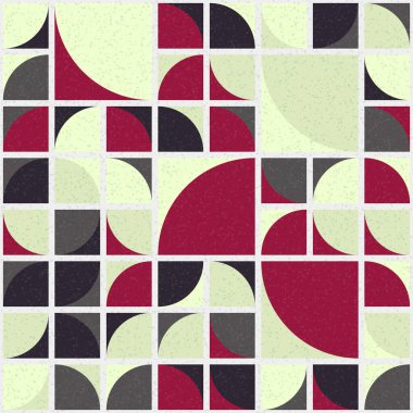 Soyut mozaik geometrik desen üretken hesaplama sanatı çizimi