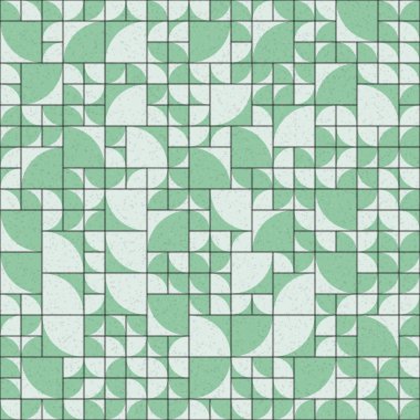 Soyut mozaik geometrik desen üretken hesaplama sanatı çizimi