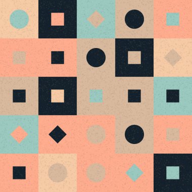 Üretken hesaplama sanatıyla soyut geometrik desen 