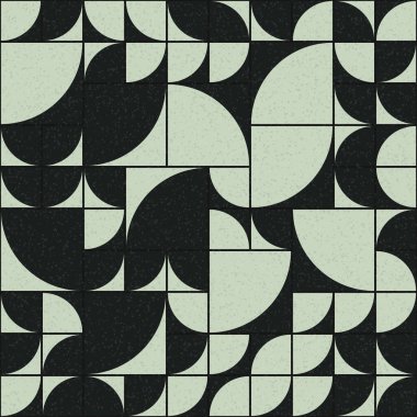 Soyut mozaik geometrik desen üretken hesaplama sanatı çizimi