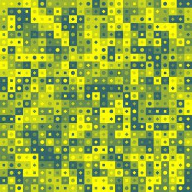 Üretken hesaplama sanatıyla soyut geometrik desen 