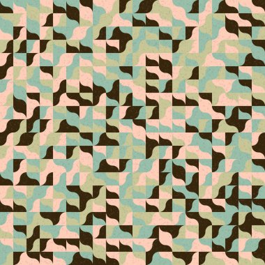 Üretken hesaplama sanatıyla soyut geometrik desen 