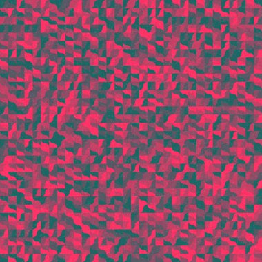 Üretken hesaplama sanatıyla soyut geometrik desen 