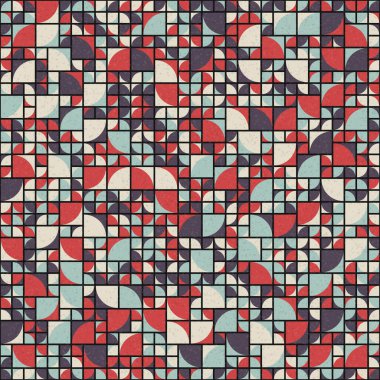 Soyut Geometrik Desen üretken hesaplama sanatı çizimi