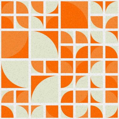 Soyut mozaik geometrik desen üretken hesaplama sanatı çizimi