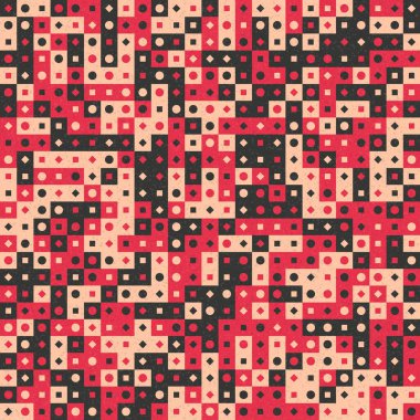 Üretken hesaplama sanatıyla soyut geometrik desen 