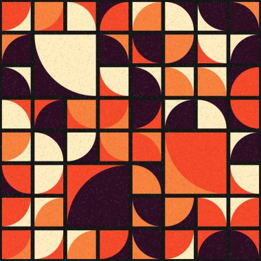 Soyut mozaik geometrik desen üretken hesaplama sanatı çizimi