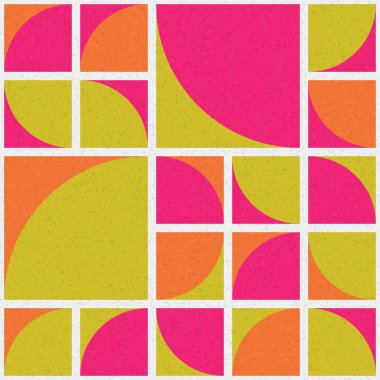 Soyut mozaik geometrik desen üretken hesaplama sanatı çizimi