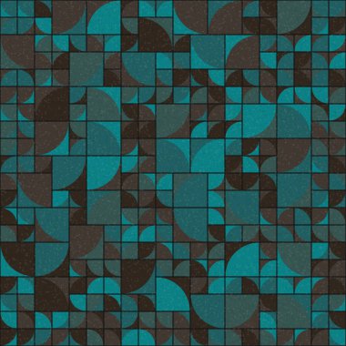 Soyut mozaik geometrik desen üretken hesaplama sanatı çizimi