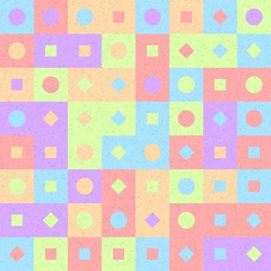 Üretken hesaplama sanatıyla soyut geometrik desen