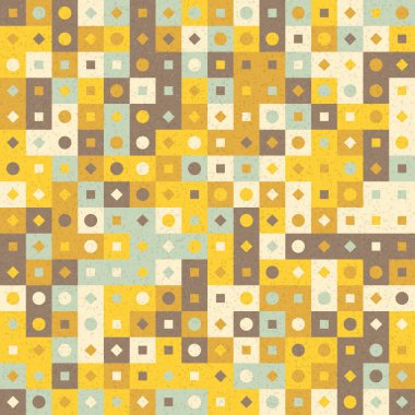 Üretken hesaplama sanatıyla soyut geometrik desen 