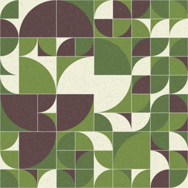 Soyut mozaik geometrik desen üretken hesaplama sanatı çizimi