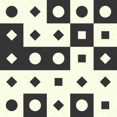 Üretken hesaplama sanatıyla soyut geometrik desen 